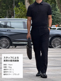 [SET] メンズビジカジセットアップ 長袖 (Urbanactive スラックス＋Airy Fit ポロシャツ)＋クラシックソックス贈呈 - andar JAPAN