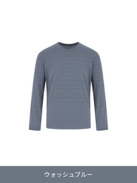 Wave Breath メンズ ランニングTシャツ (長袖)