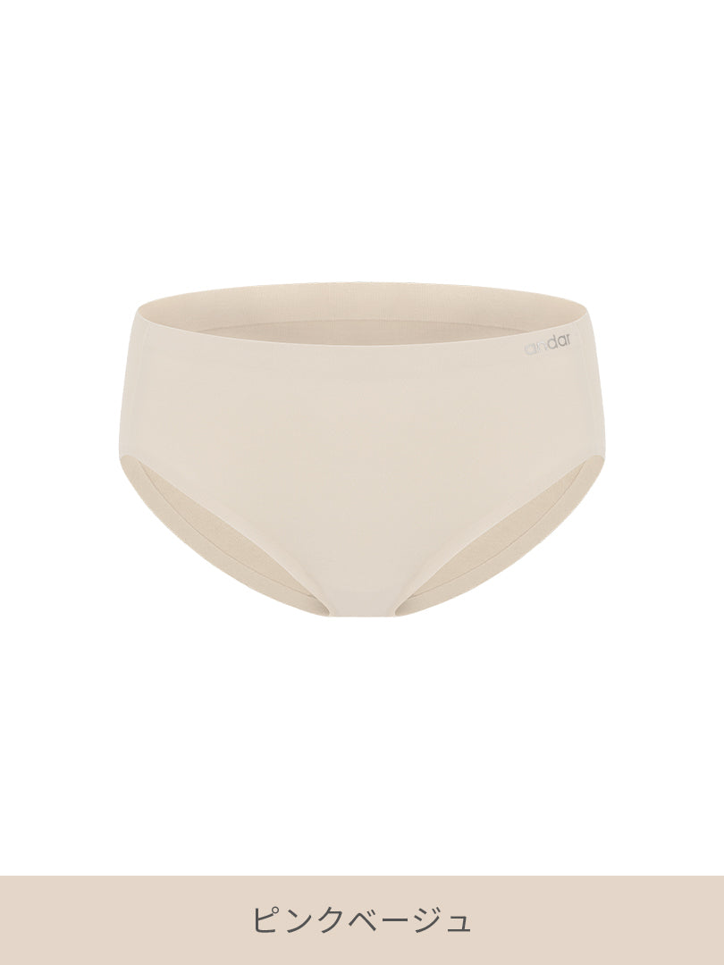 [SET] andar カバーフィット 脇高ブラ＆ショーツ(ワンモールド型/ホックあり) - andar JAPAN