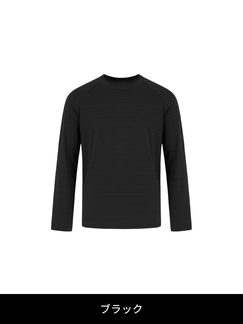 Wave Breath メンズ ランニングTシャツ (長袖)