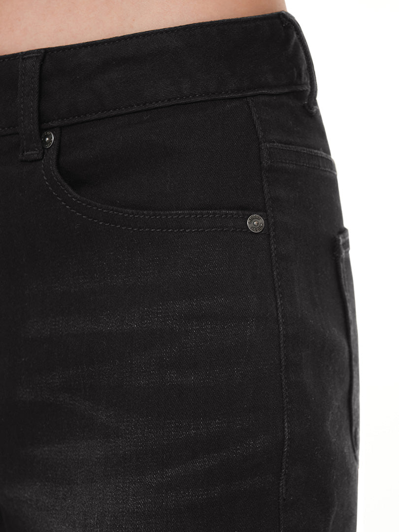 airdenim ストレートフィット ブラックジーンズ