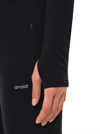 Relair 裏起毛 クロップドハーフジップ - andar JAPAN