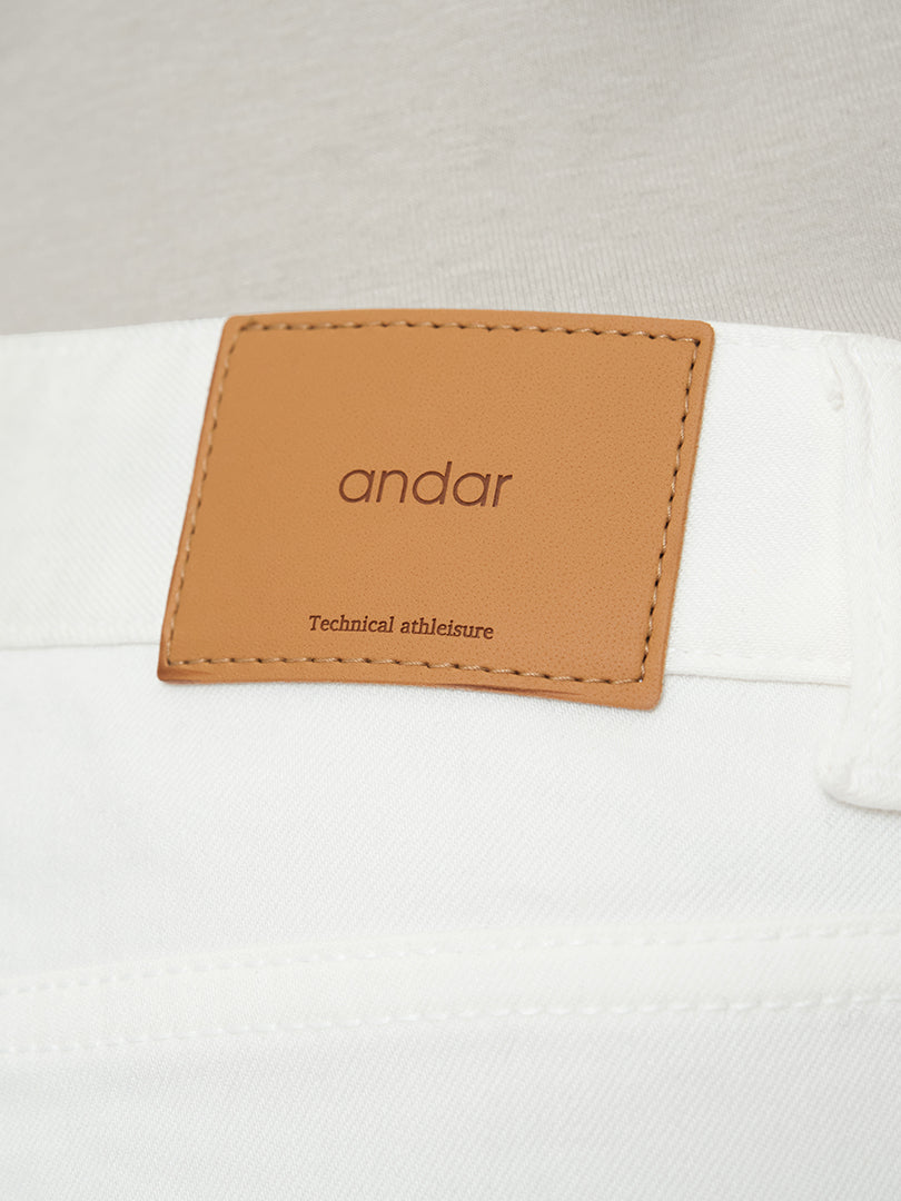 [SET] Airdenim 微起毛 ワイド セットアップ (Airy Fit ピーチ起毛スリムT(長袖)+ワイドパンツ) - andar JAPAN