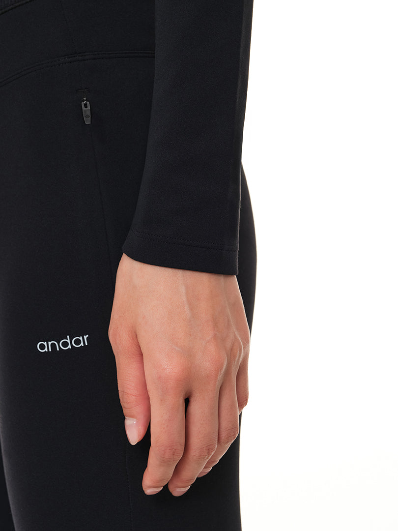 Relair 裏起毛 クロップドハーフジップ - andar JAPAN