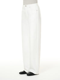 [SET] Airdenim 微起毛 ワイド セットアップ (Airy Fit ピーチ起毛スリムT(長袖)+ワイドパンツ) - andar JAPAN