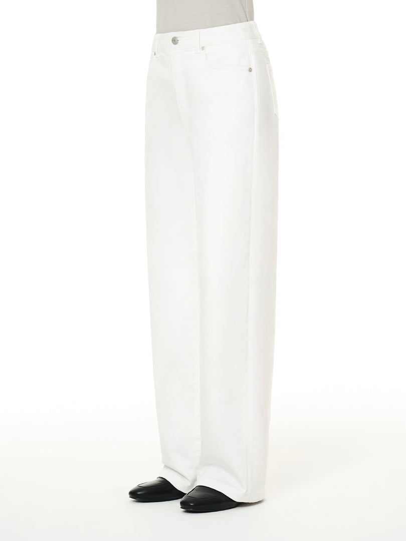 [SET] Airdenim 微起毛 ワイド セットアップ (Airy Fit ピーチ起毛スリムT(長袖)+ワイドパンツ) - andar JAPAN