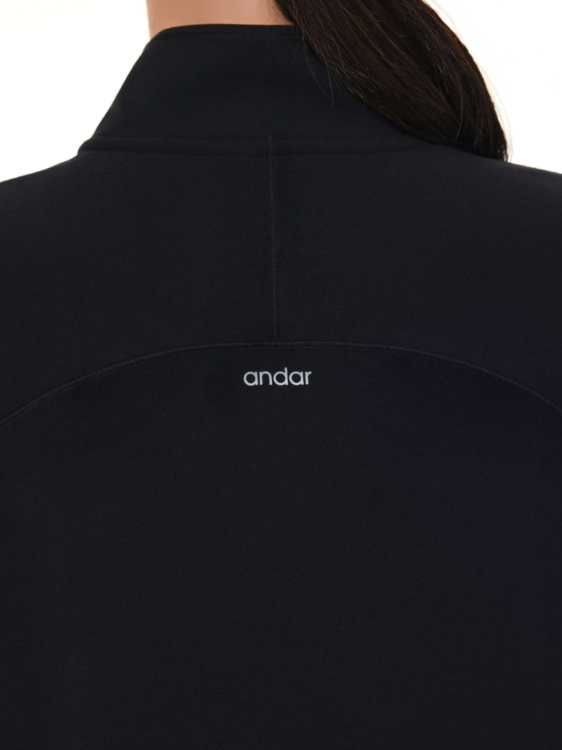 Relair 裏起毛 クロップドハーフジップ - andar JAPAN