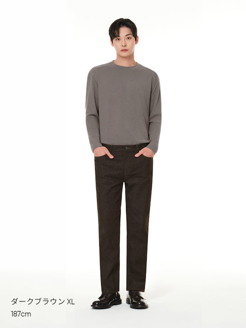 Airdenim メンズ スリムテーパードパンツ - andar JAPAN