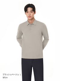 [2SET] NEW Airy Fit メンズ ライト裏起毛 スマートカラートップ (長袖)