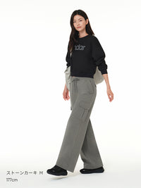 [SET] あったか日常・旅セット(Airy Fit ピーチ起毛スリムT(長袖)+裏起毛 セミワイド カーゴパンツ)+シームレスショーツ贈呈 - andar JAPAN