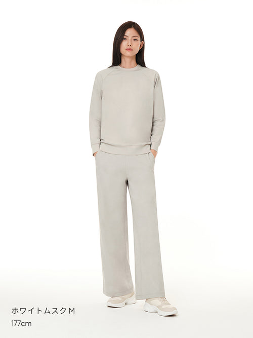 Airy Fit 裏起毛 ワイドパンツ - andar JAPAN