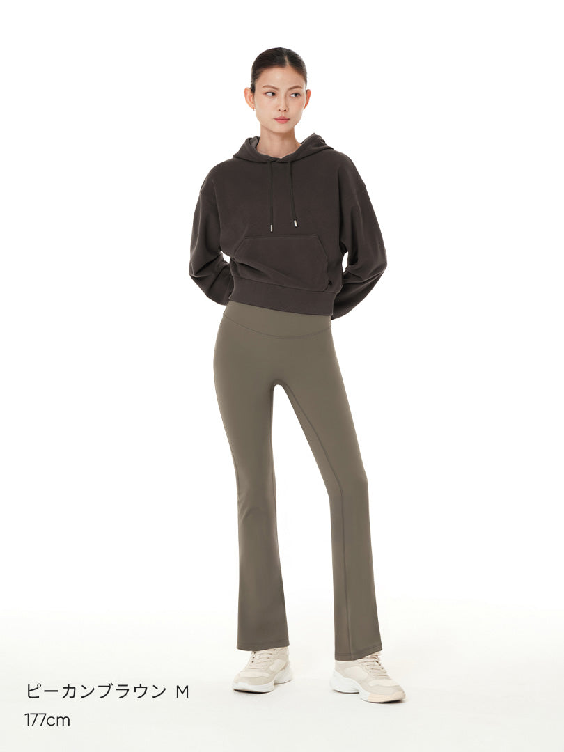 [SET] シーンレスセットアップ  (Airywin 裏起毛シャロンフレアレギンス+NEW Airy Fit スタンダードフィット Tシャツ (長袖))