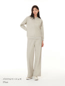 Airy Fit 裏起毛 ワイドパンツ - andar JAPAN