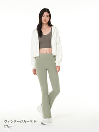 [SET] シーンレスセットアップ  (Airywin 裏起毛シャロンフレアレギンス+NEW Airy Fit スタンダードフィット Tシャツ (長袖))