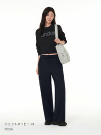 Airy Fit 裏起毛 セミワイド カーゴパンツ - andar JAPAN