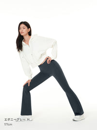[SET] シーンレスセットアップ  (Airywin 裏起毛シャロンフレアレギンス+NEW Airy Fit スタンダードフィット Tシャツ (長袖))