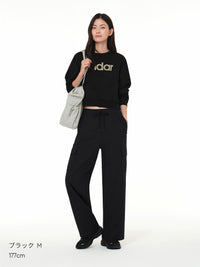 Airy Fit 裏起毛 セミワイド カーゴパンツ - andar JAPAN