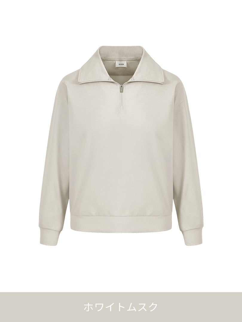 Airy Fit 裏起毛襟付きジップアップ - andar JAPAN