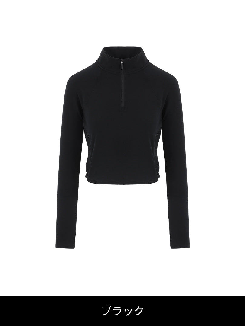 [SET] Relair 裏起毛 セットアップ(ハーフジップ＋ストリングポケットレギンス) + シームレスショーツ贈呈 - andar JAPAN