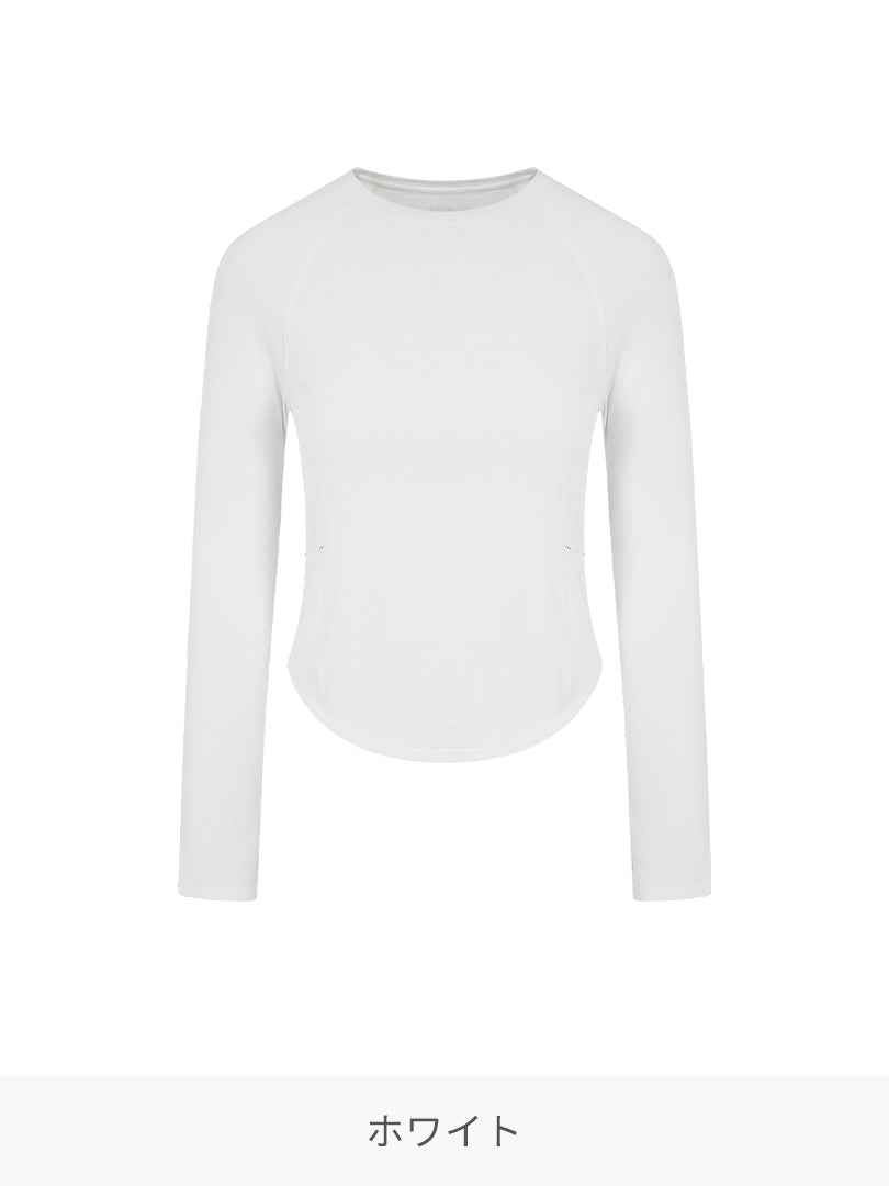 ライトブースト ポケット ランニング Tシャツ (長袖) - andar JAPAN