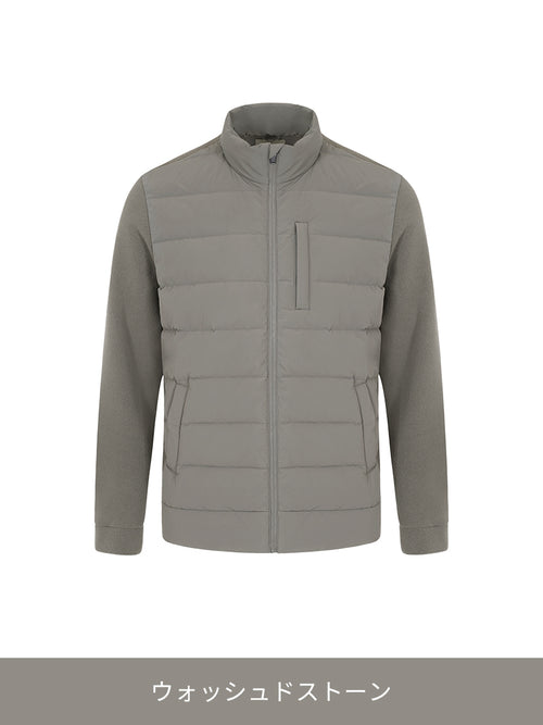 メンズ ニットハイブリッド ダックダウンジャケット - andar JAPAN