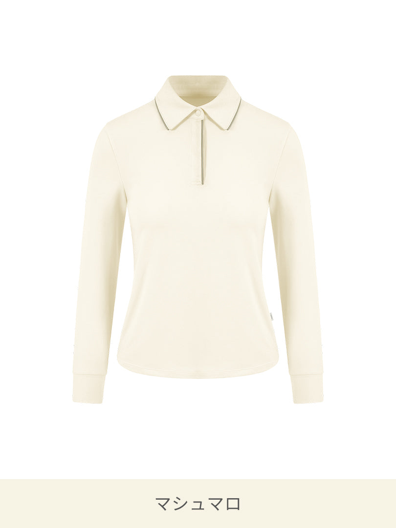 Active Warm プラス ポイント ポロ ロングスリーブ