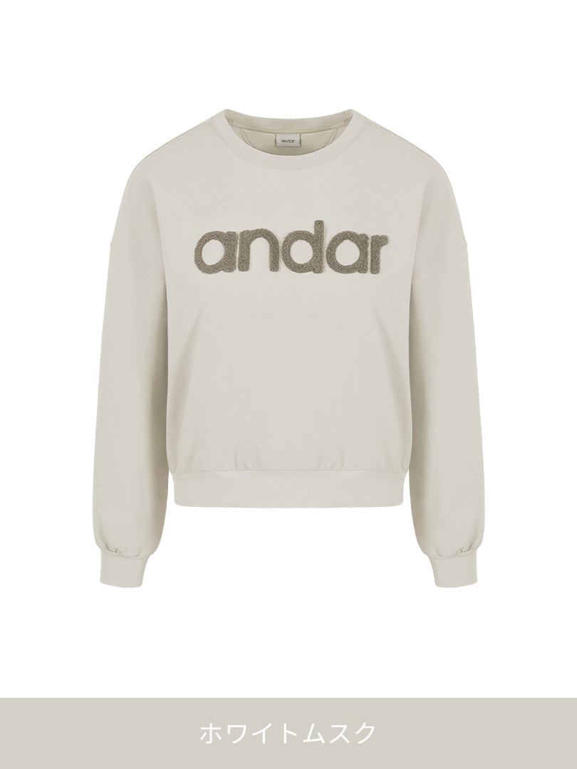 シグネチャーロゴ Airy Fit 裏起毛 クロップド丈 スウェット - andar JAPAN