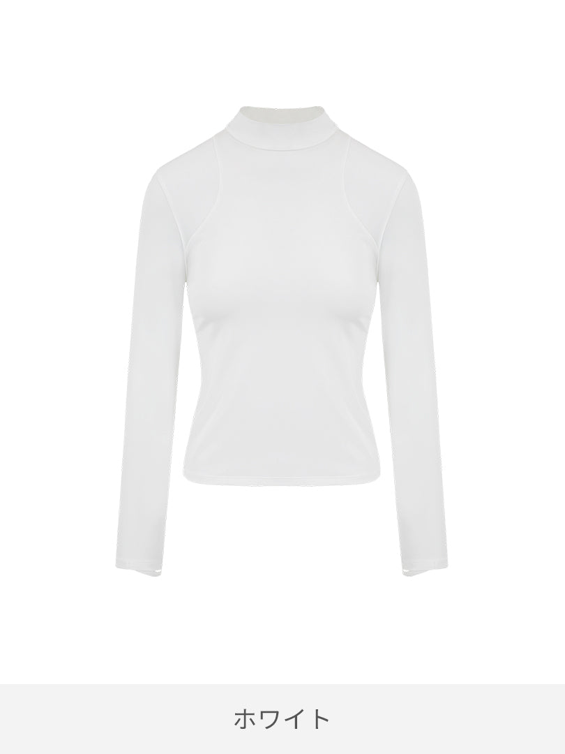 ハーフネックトップス (長袖) - andar JAPAN