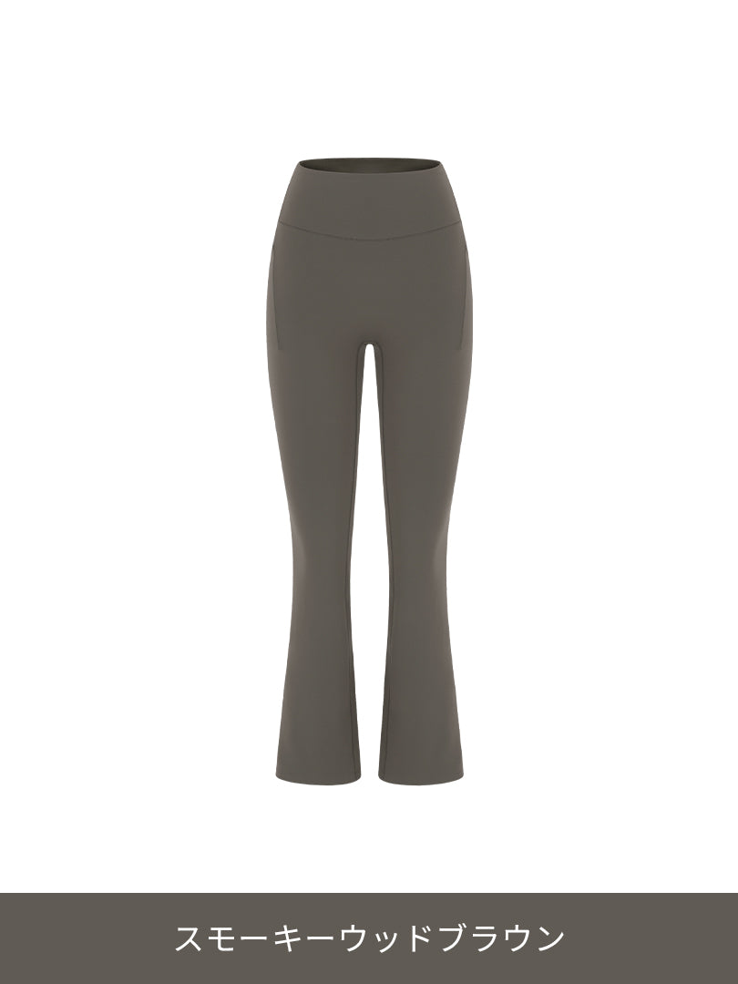 Airywin 裏起毛 ポケット シャロンフレアレギンス - andar JAPAN
