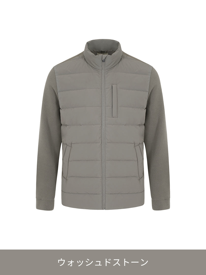 メンズ ニットハイブリッド ダックダウンジャケット＋クラシックソックス贈呈 - andar JAPAN