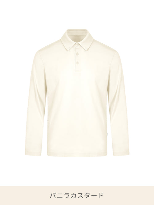 NEW Airy Fit メンズ ライト裏起毛 スマートカラートップ (長袖) - andar JAPAN