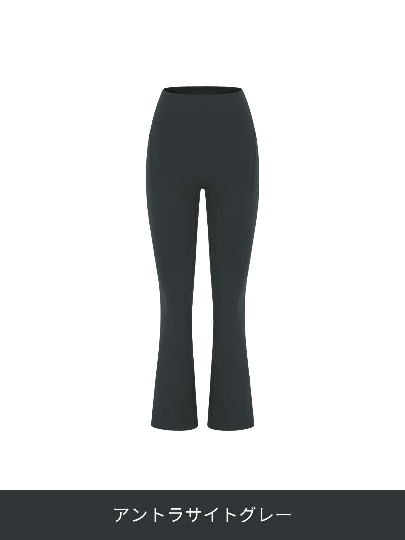 Airywin 裏起毛 ポケット シャロンフレアレギンス - andar JAPAN