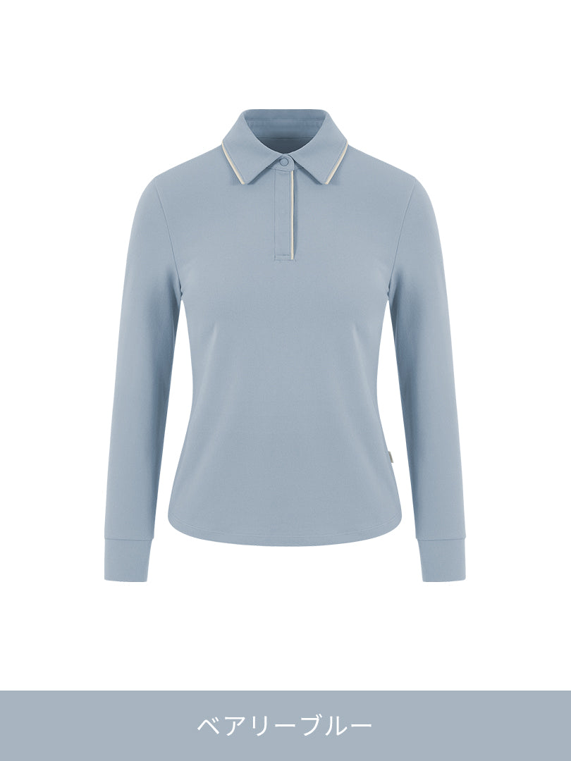 Active Warm プラス ポイント ポロ ロングスリーブ