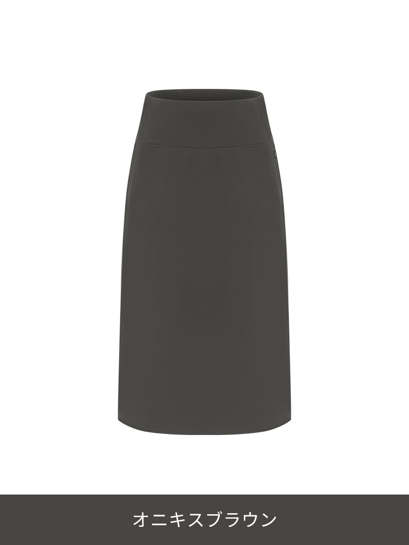 Airywin 裏起毛 リラックスフィット ミディスカート - andar JAPAN