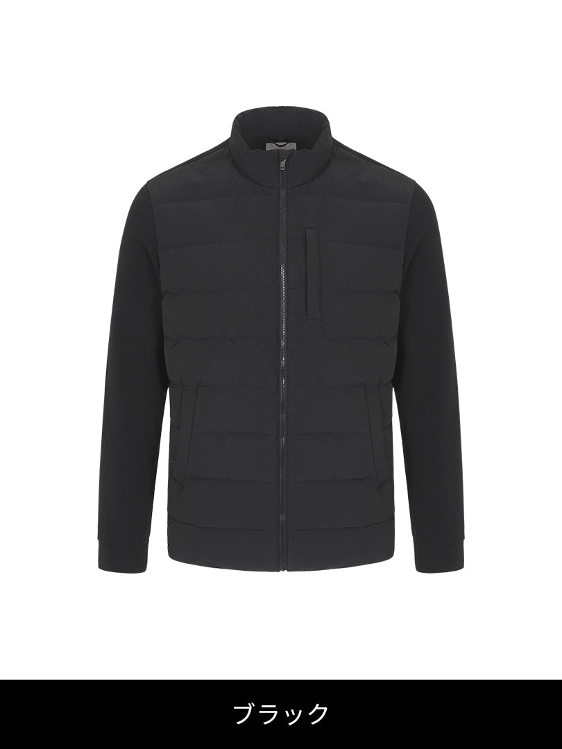 メンズ ニットハイブリッド ダックダウンジャケット＋クラシックソックス贈呈 - andar JAPAN