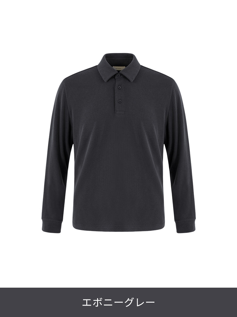 Primeknit メンズ ニットポロ (長袖)