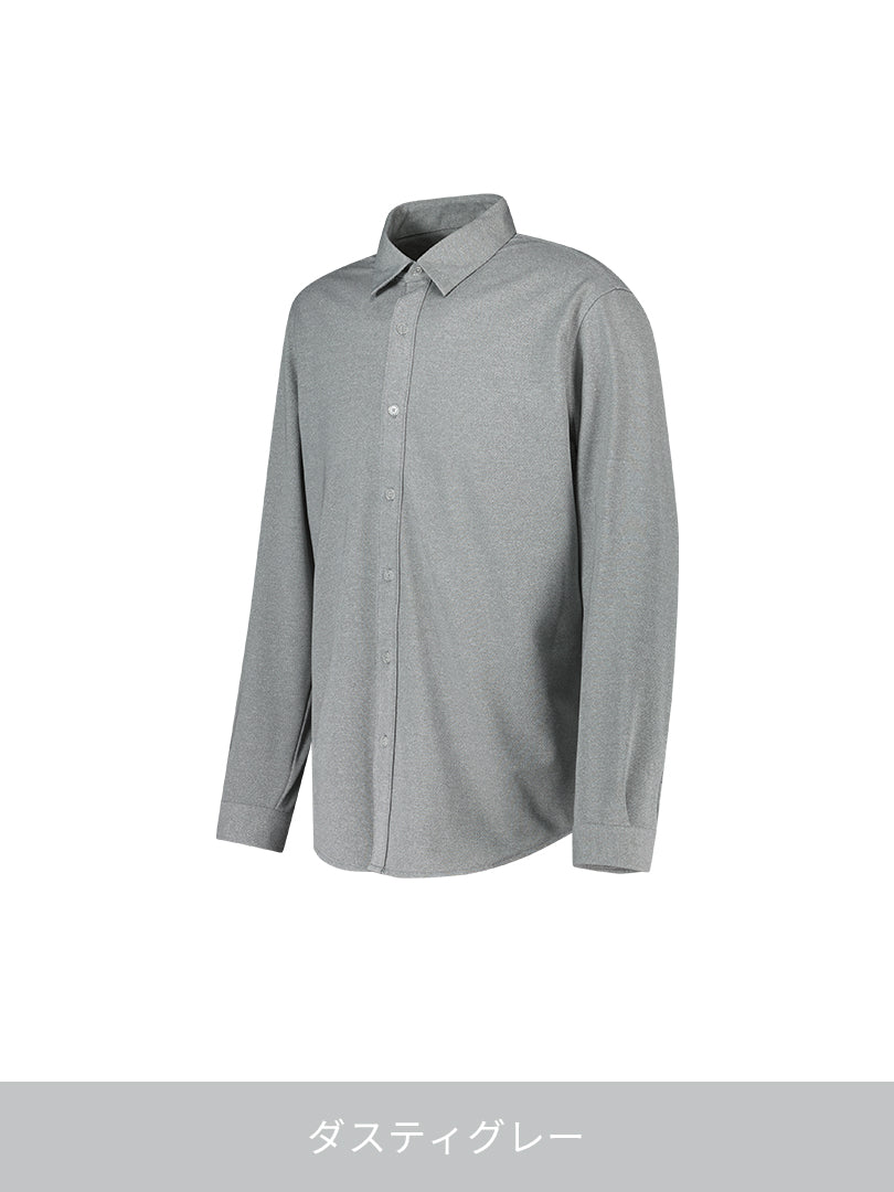 [2SET] メンズ ストレッチ ツイルシャツ