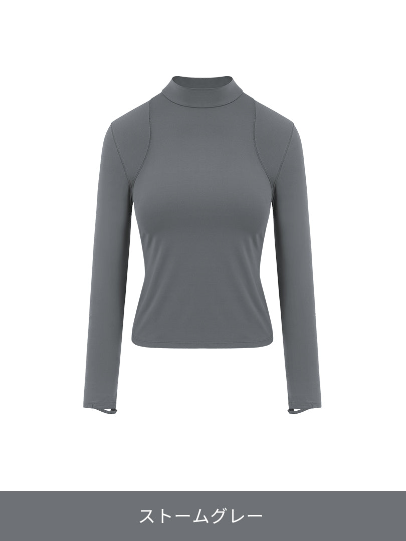 ハーフネックトップス (長袖) - andar JAPAN