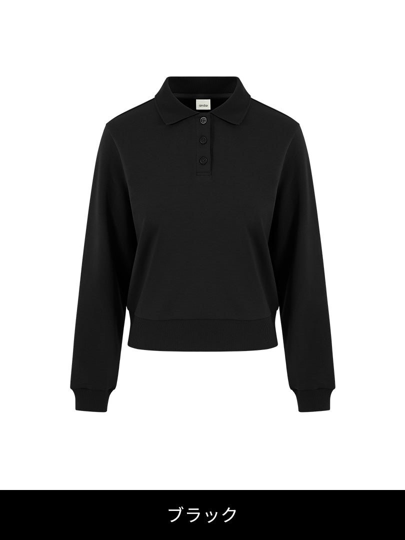 [SET] Mildmooth セットアップ  (ポロスウェット+ワイドパンツ)+シームレスショーツ贈呈 - andar JAPAN