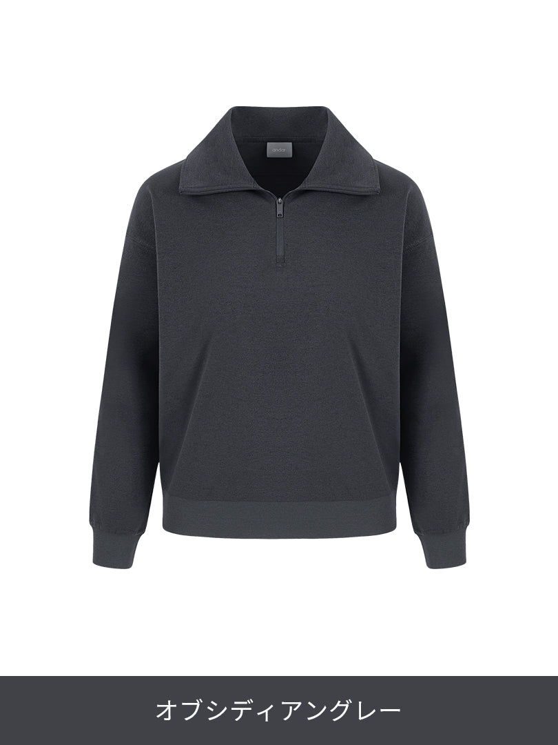 Airy Fit 裏起毛襟付きジップアップ - andar JAPAN