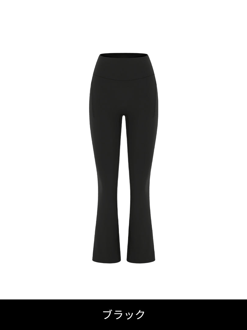Airywin 裏起毛 ポケット シャロンフレアレギンス - andar JAPAN