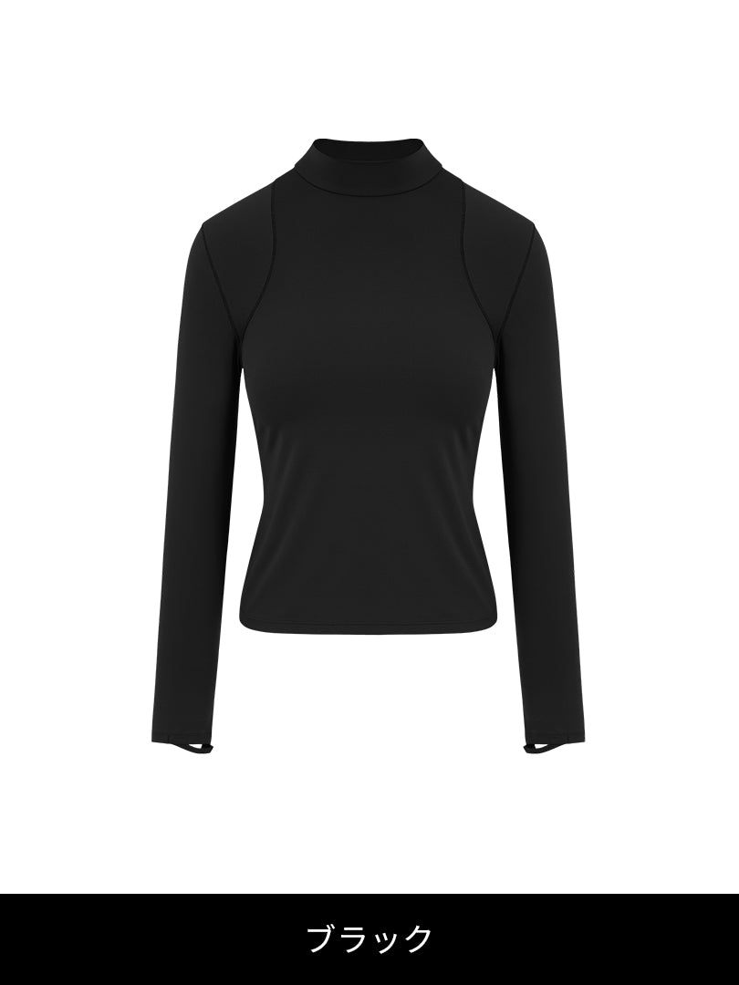 ハーフネックトップス (長袖) - andar JAPAN