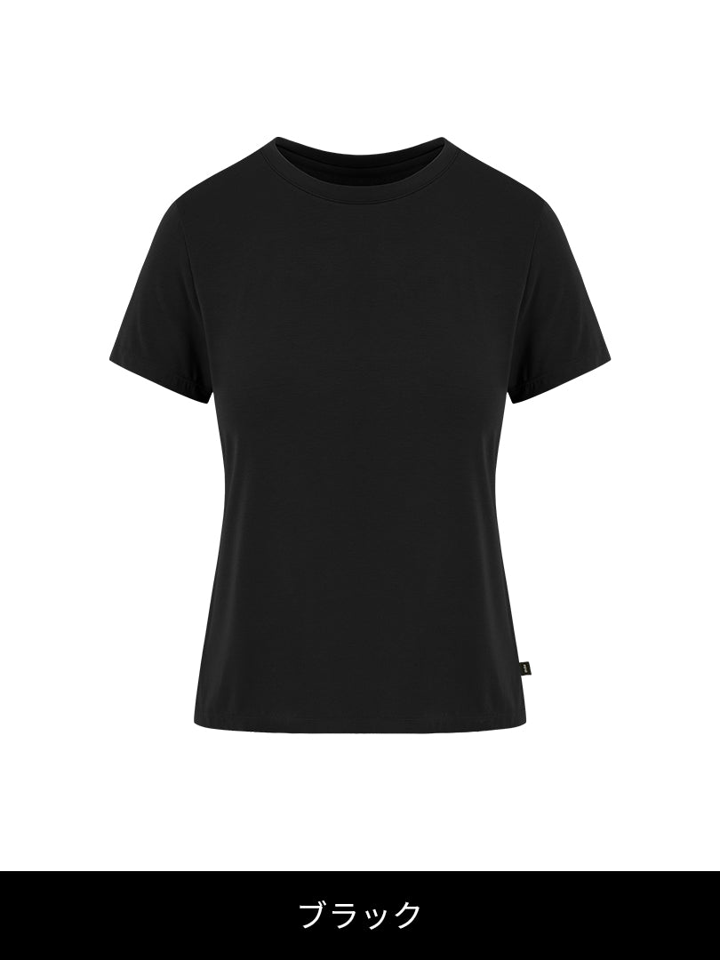 Modal サステナブル スリット カバーアップ (半袖) - andar JAPAN