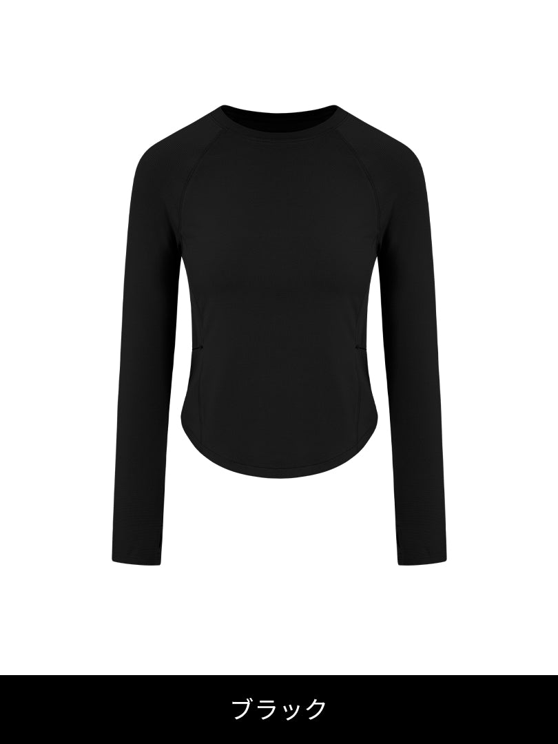 ライトブースト ポケット ランニング Tシャツ (長袖) - andar JAPAN