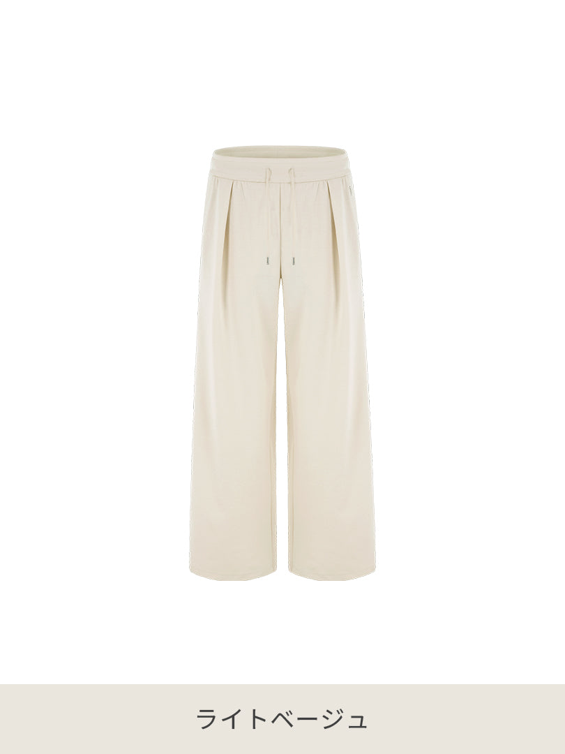 [SET] Mildmooth セットアップ  (ポロスウェット+ワイドパンツ)+シームレスショーツ贈呈 - andar JAPAN