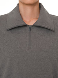 Airy Fit 裏起毛襟付きジップアップ - andar JAPAN