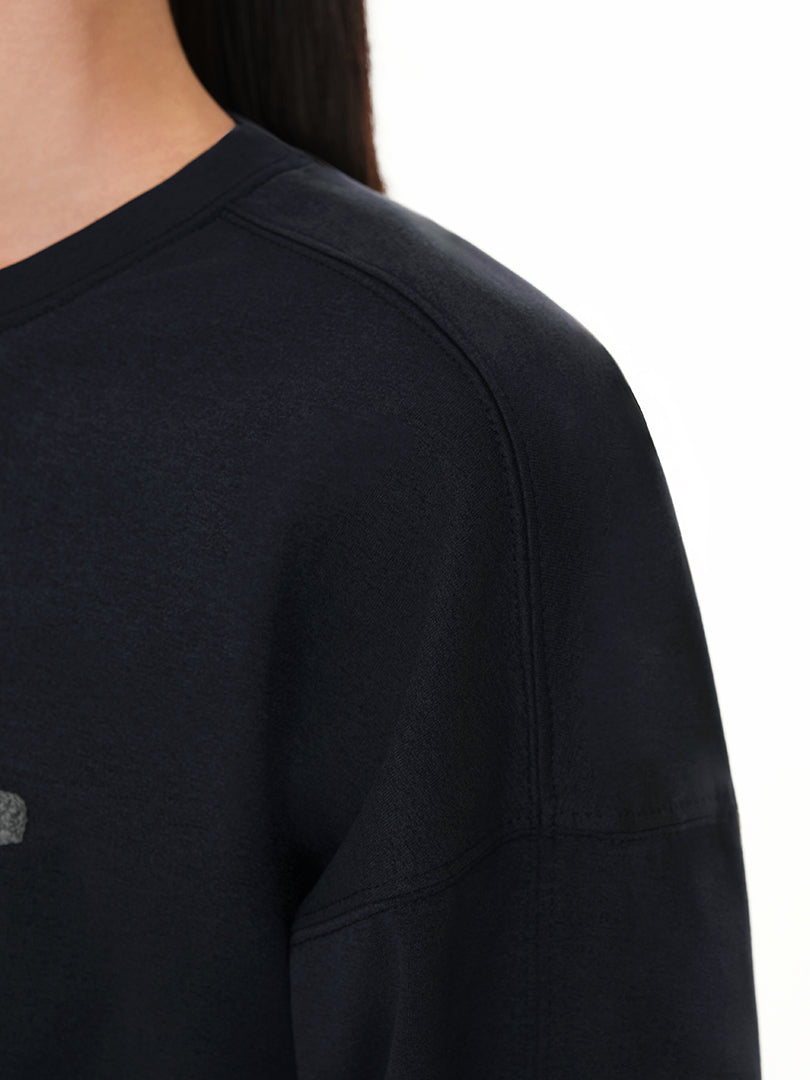 シグネチャーロゴ Airy Fit 裏起毛 クロップド丈 スウェット - andar JAPAN