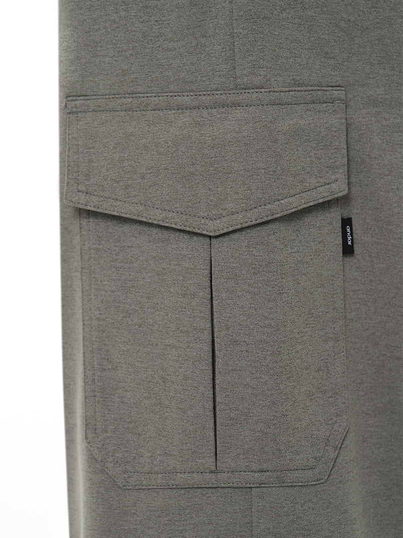 [2SET] Airy Fit 裏起毛 セミワイド カーゴパンツ