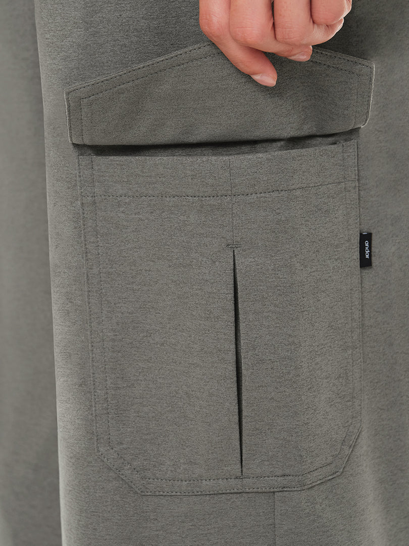 [2SET] Airy Fit 裏起毛 セミワイド カーゴパンツ