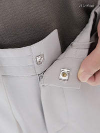 [SET] メンズ 起毛 スラックス 2種セット (Urbanactive ライト起毛スラックス+Airsolid ライト裏起毛 スラックス)